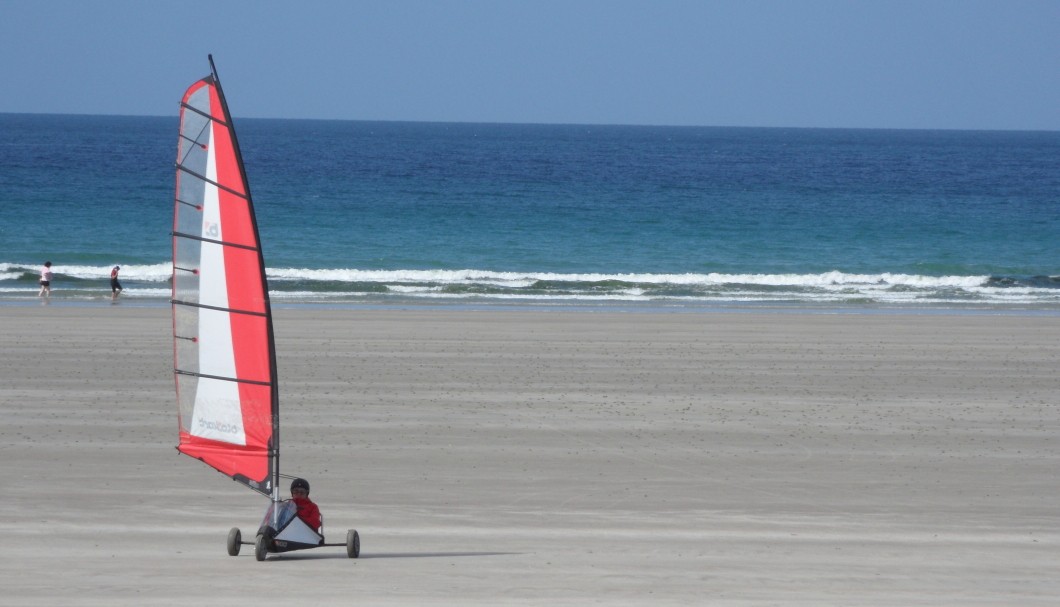 Ferienhäuser Bretagne Saint Sula - Strand Strandsegler